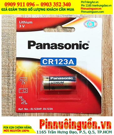 Panasonic CR123A, Pin 3v Lithium Panasonic CR123A chính hãng Made in Japan
